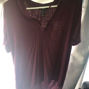 Burgundy blouse